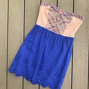 Flying Tomato Dress Strapless Womens Small